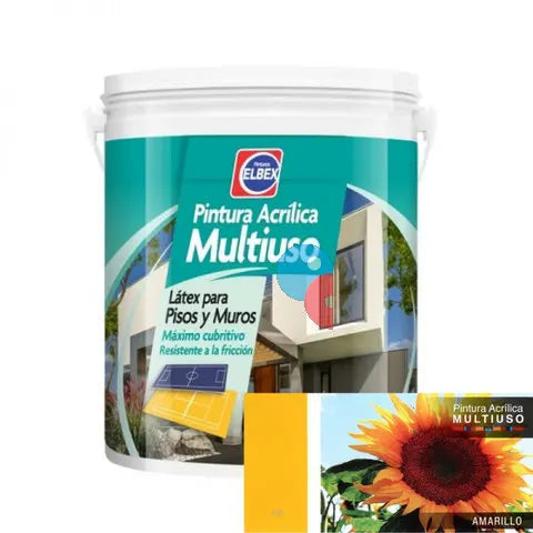 Pintura Multiuso Elbex - Amarillo 4Lt