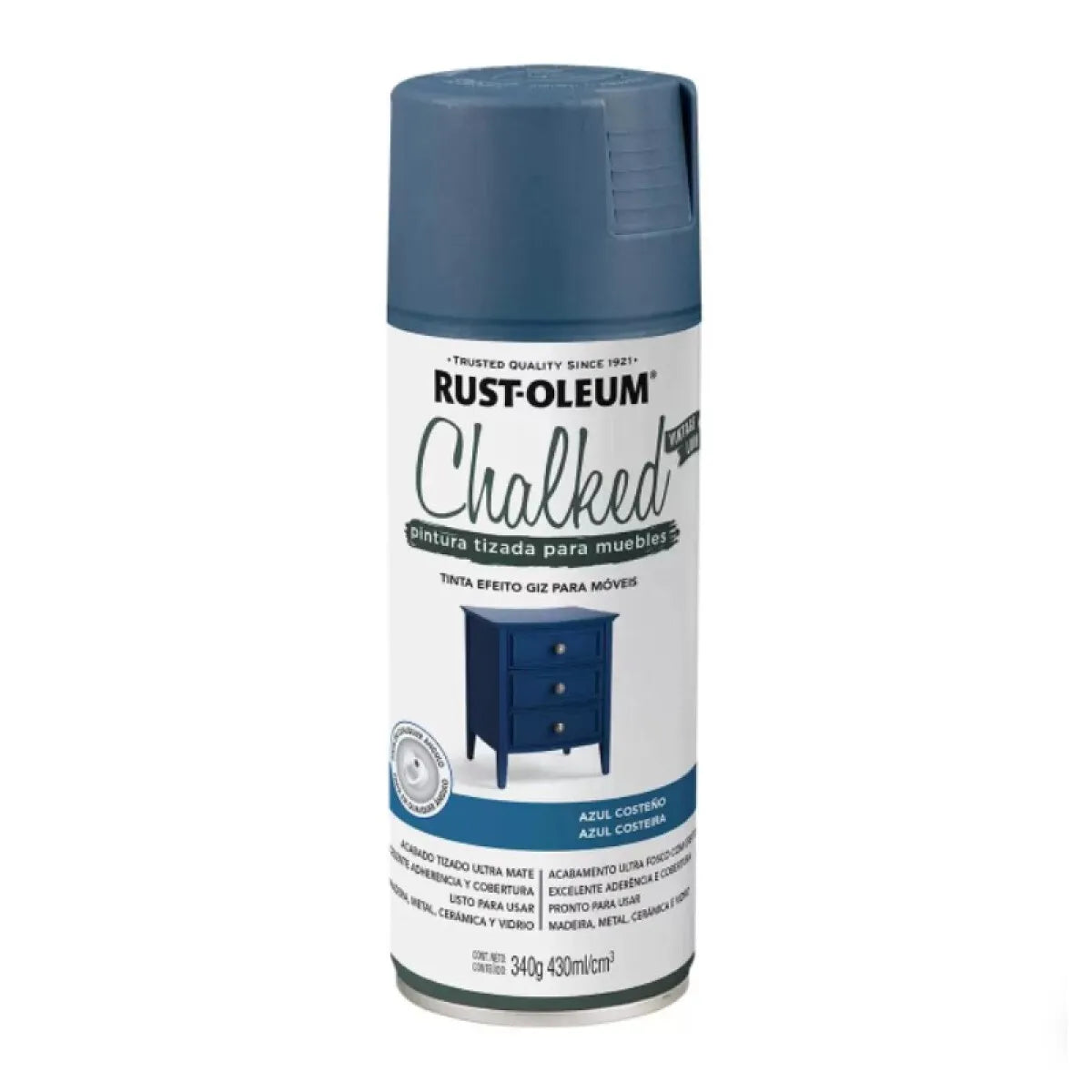 Chalked Pintura Tizada En Aerosol - Azul Costeño