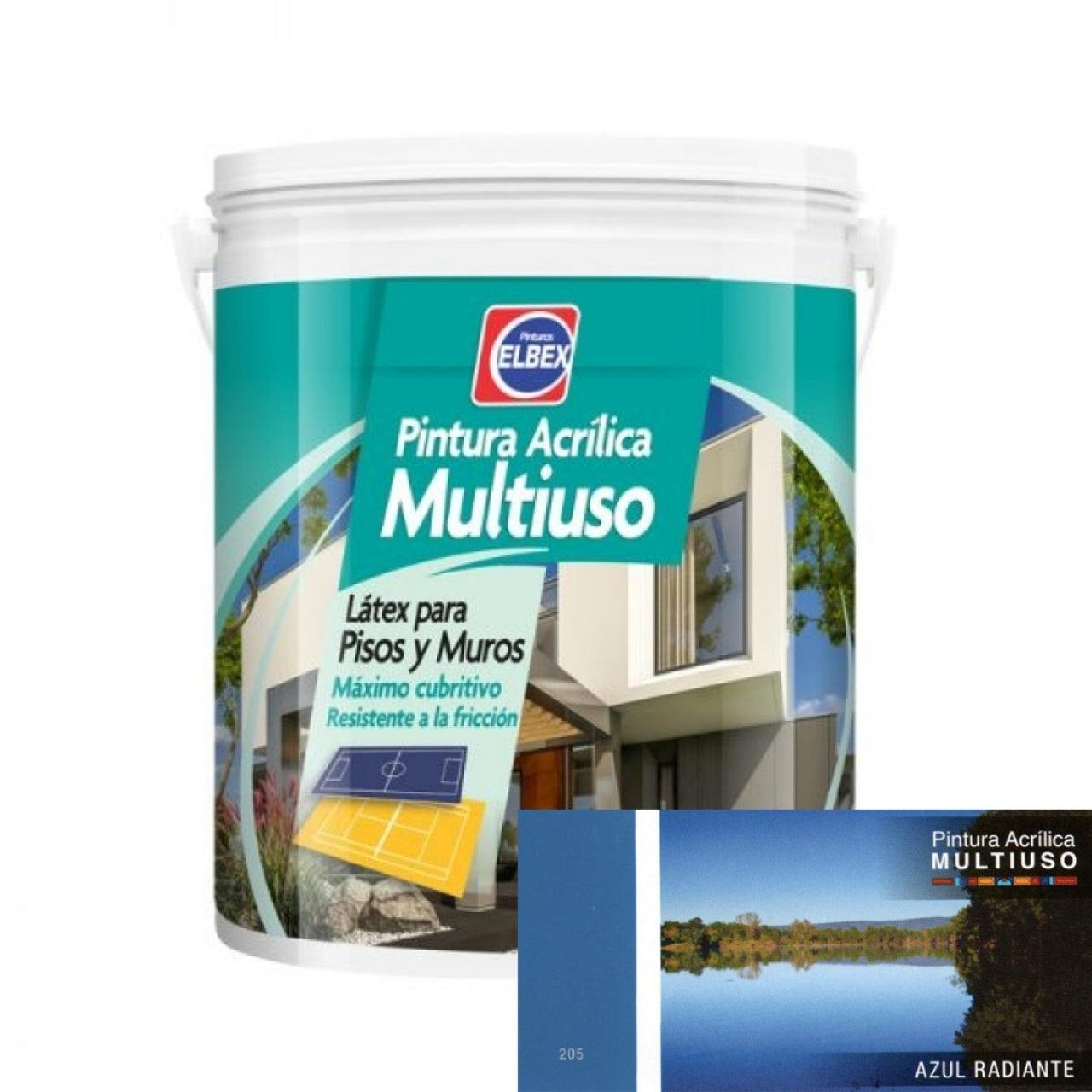 Pintura Multiuso Elbex - Azul Radiante 4Lt