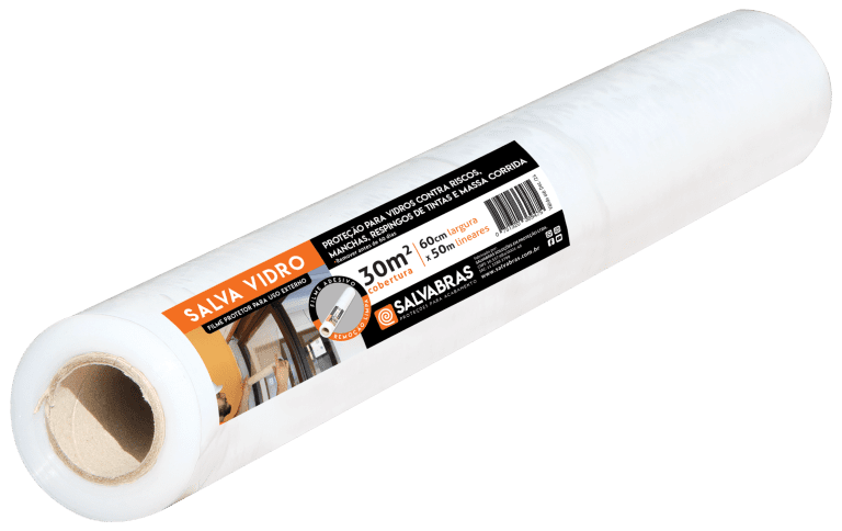 Película protectora para vidrios contra pintura y polvo