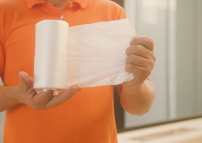 Film protector plástico para muebles y pisos en obra