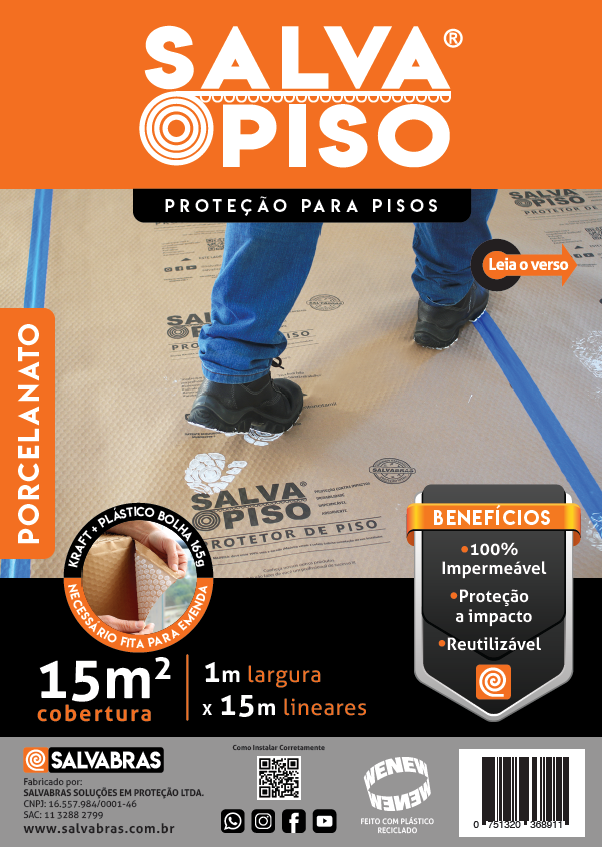 Salva Pisos - Protección De Pisos - 1mt x 15mt