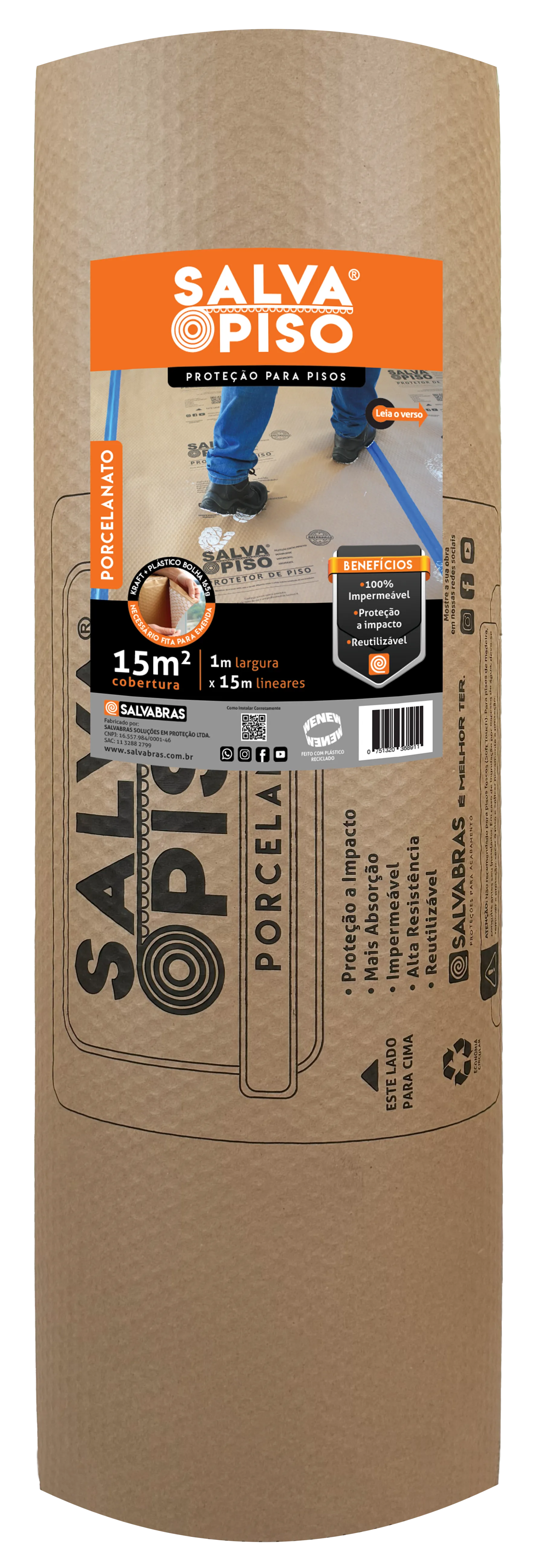 Salva Pisos - Protección De Pisos - 1mt x 15mt