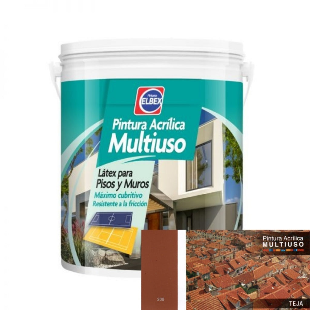 Pintura Multiuso Elbex - Teja 4Lt