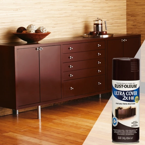 Rust Marron Aerosol Rust Oleum Ultra Cover 2x - Marrón Brillo – PuntoColor Pinturas