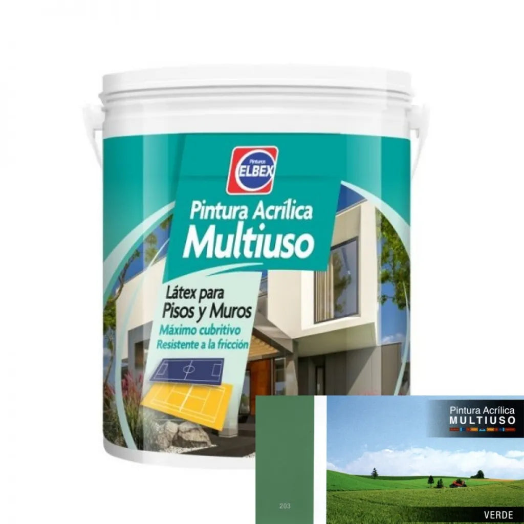 Pintura Multiuso Elbex - Verde 1Lt