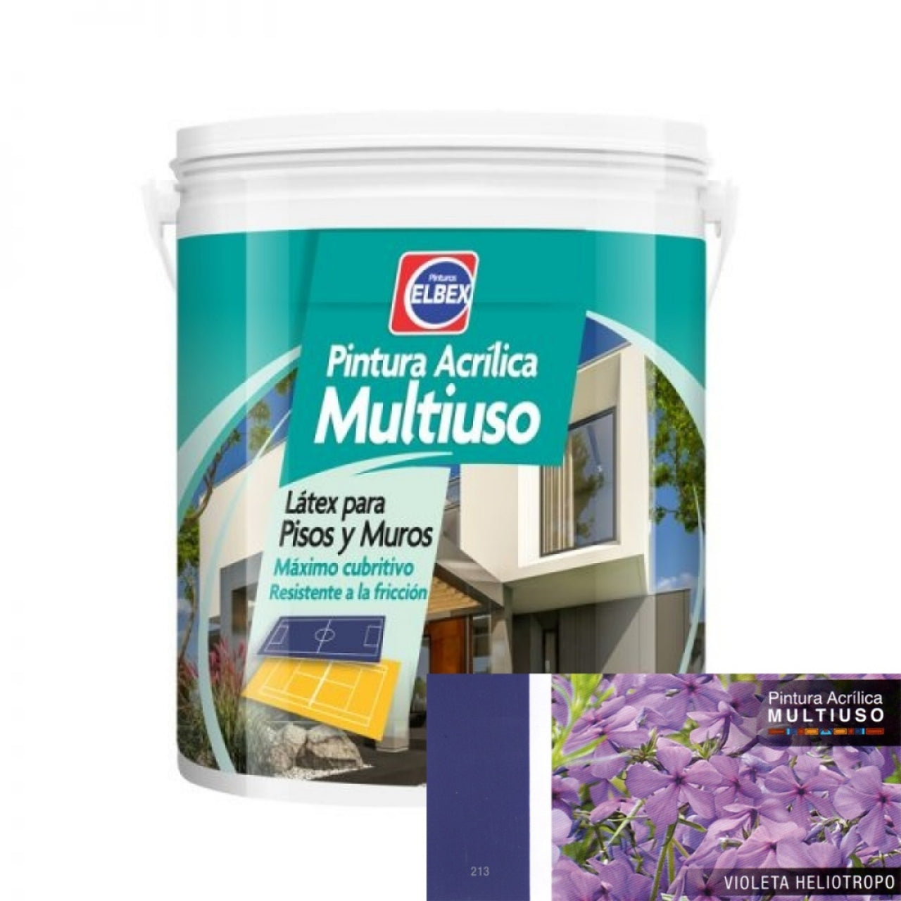 Pintura Multiuso Elbex - Violeta Heliotropo 4Lt