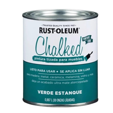 Pintura Chalked Rust Oleum Tizada Brochable