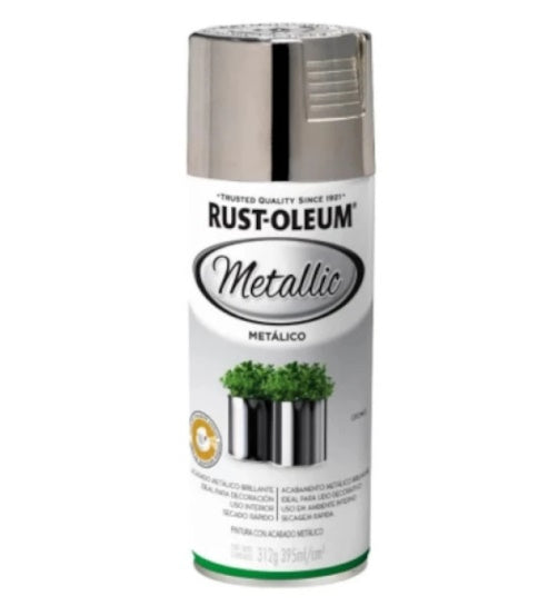 Aerosol Rust Oleum Metalico Plata