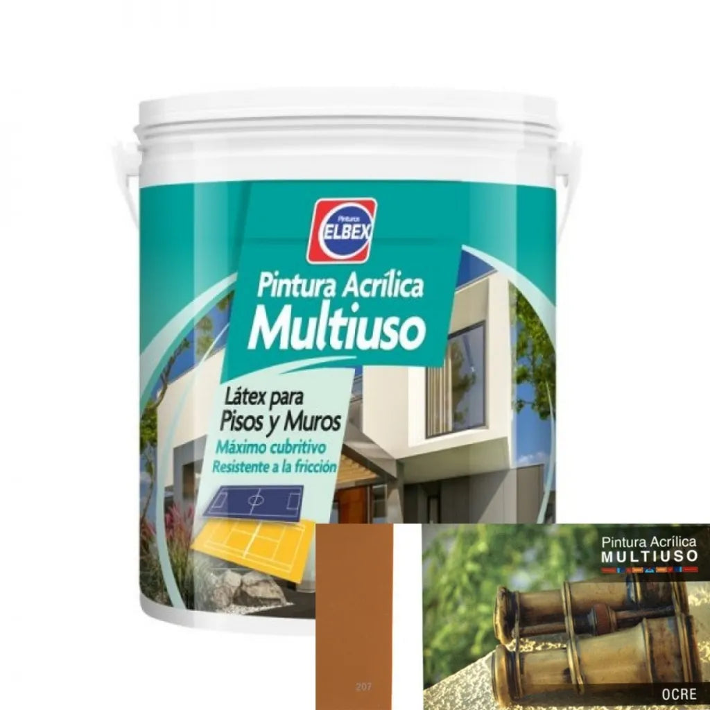Pintura Multiuso Elbex - Ocre 4Lt